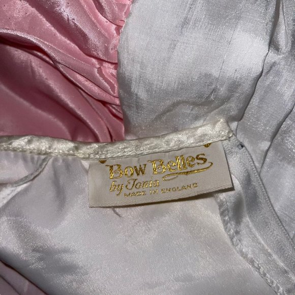 Vintage Bows Belles England Ballroon Dress Girls 12 Rare Patchwork Victorian - Picture 10 of 12